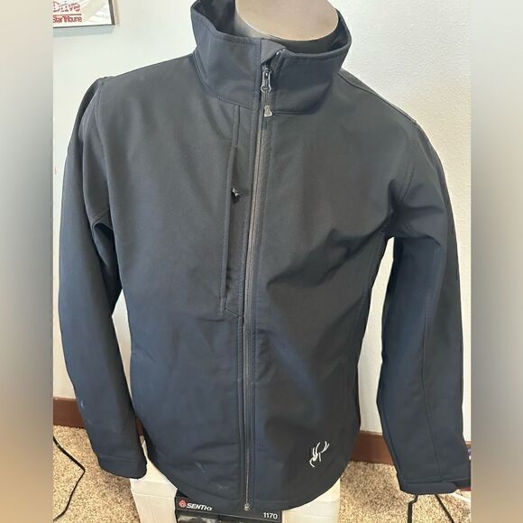 Spyder Mens Large Black Full ZIP Softshell Jacket